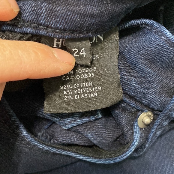 Women’s Hudson Barbara High Waist Super Skinny Hudson Jeans Sz 24 - Picture 4 of 6